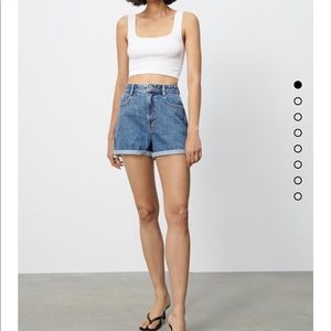 Zara high waisted Mom shorts
